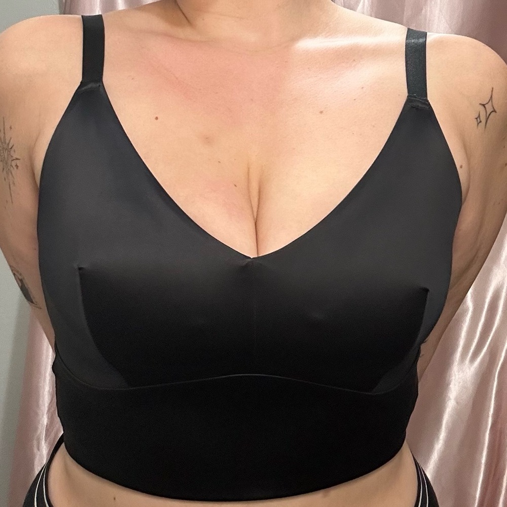 Auden Black Silk Bralette